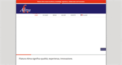 Desktop Screenshot of filaturaalma.it