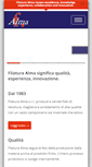 Mobile Screenshot of filaturaalma.it