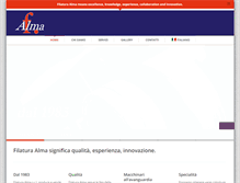 Tablet Screenshot of filaturaalma.it